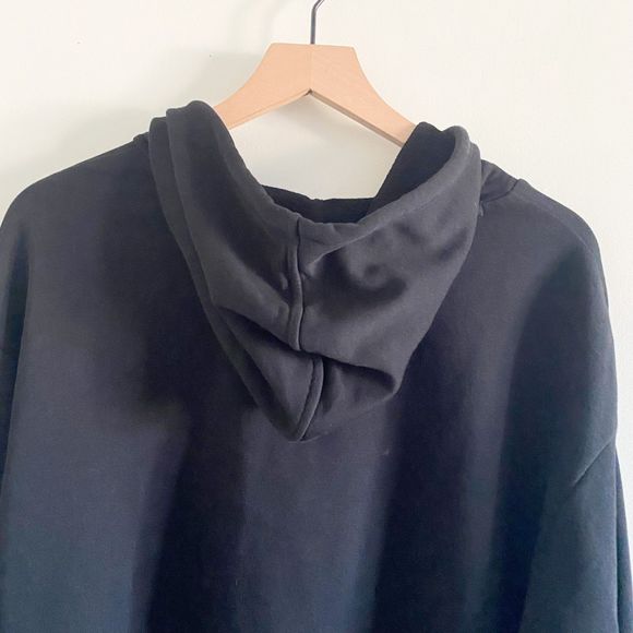 PUMA Black Cropped Athletic Signature Hoodie - Picture 6 of 7